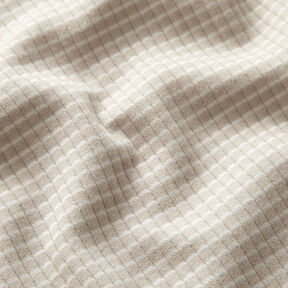 Ribbed Jersey Mini stripes – cashew/white, 