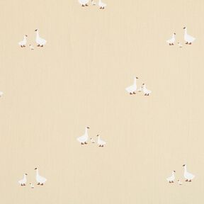 Cotton Poplin Goose family – light beige, 