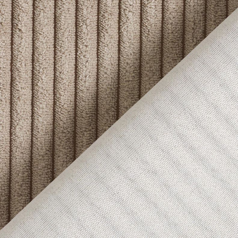 Upholstery Fabric soft corduroy – taupe,  image number 4