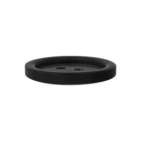 Basic 2-Hole Plastic Button - black, 