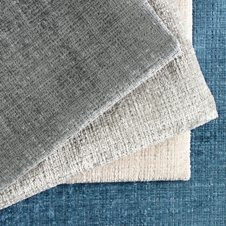 Upholstery Fabric Chenille Plain – denim blue,  image number 4