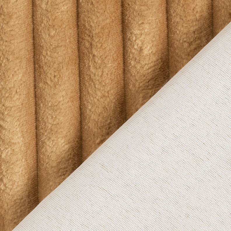 Upholstery Fabric Fur stripes – caramel,  image number 5