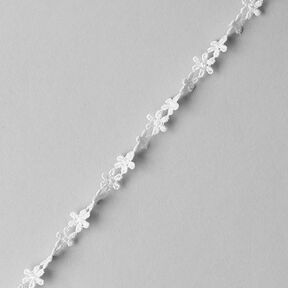 Lace Trim Flower - off-white, 