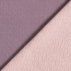 Doubleface Jersey mini dots – plum/light dusky pink, 