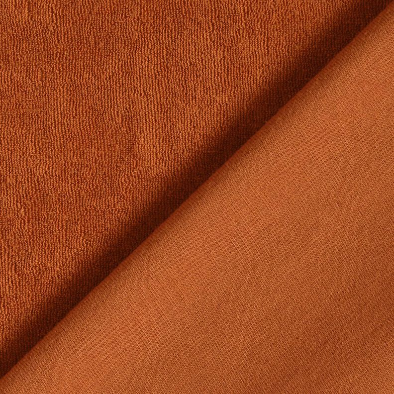 Towelling Fabric Stretch Plain – terracotta,  image number 3