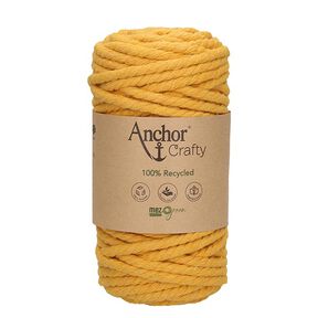 Anchor Crafty Recycled Macrame Cord [5mm] – mustard, 