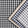 Cotton Vichy check 1 cm – blue-black/white,  thumbnail number 5