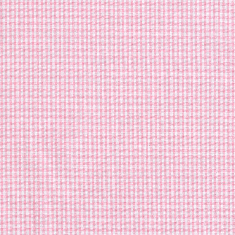 Cotton Vichy check 0,2 cm – pink/white,  image number 1
