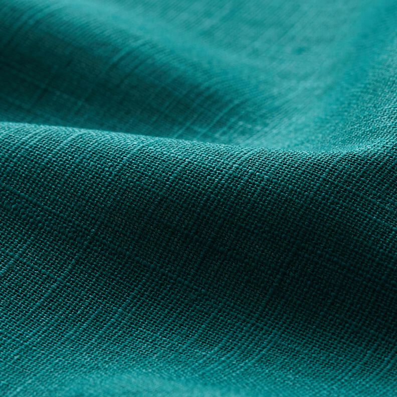Linen fabric Ramie mix medium – blue spruce,  image number 2