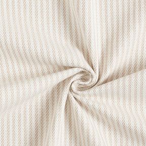 Decor Fabric Jacquard Subtle Stripes – dark beige, 