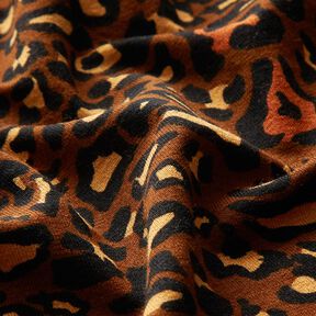 Viscose Jersey Leopard Print – medium brown/curry yellow, 