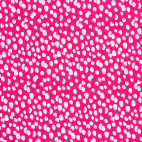 Swimsuit fabric mini polka dots – intense pink/white, 