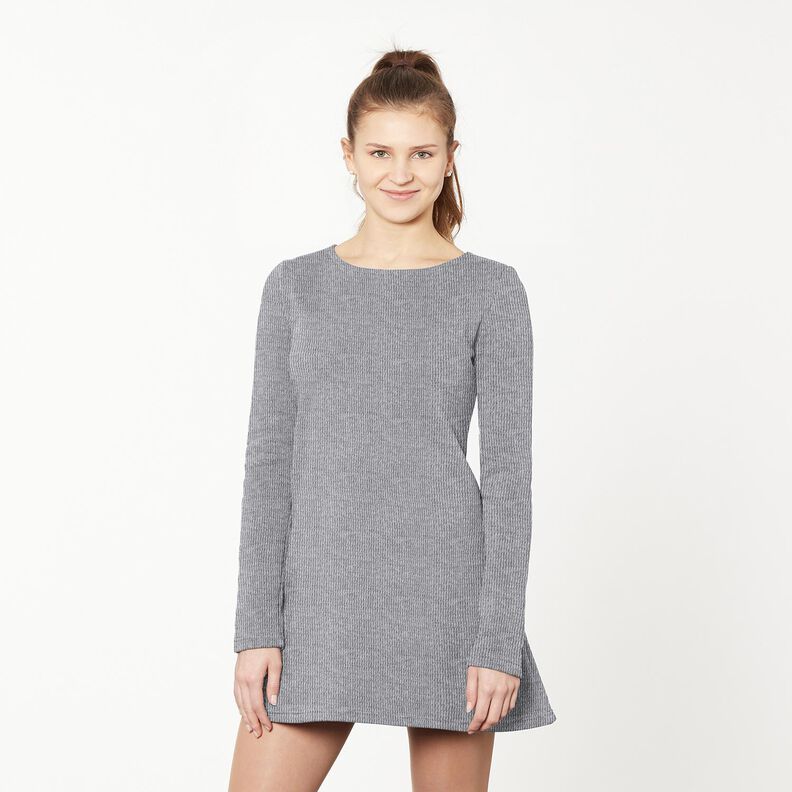 glitter ribbed knit – grey/silver,  image number 5