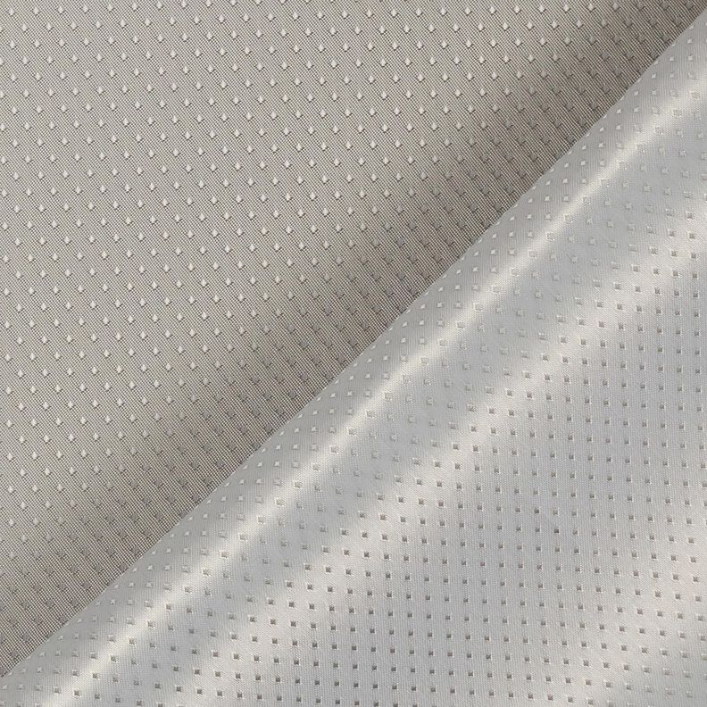 Lining Fabric Jacquard Mini Diamonds – light grey,  image number 3