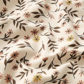 Cotton Jersey flower meadow Digital Print – cream, 