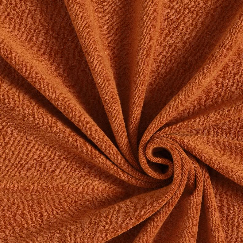 Towelling Fabric Stretch Plain – terracotta,  image number 1