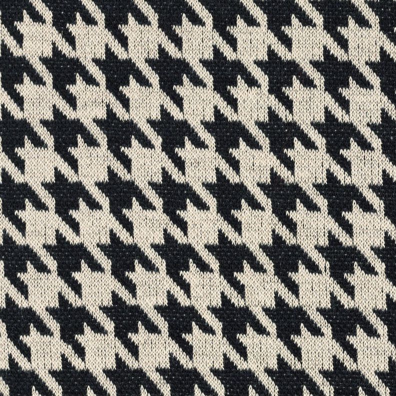 Houndstooth knit – light beige/black,  image number 1