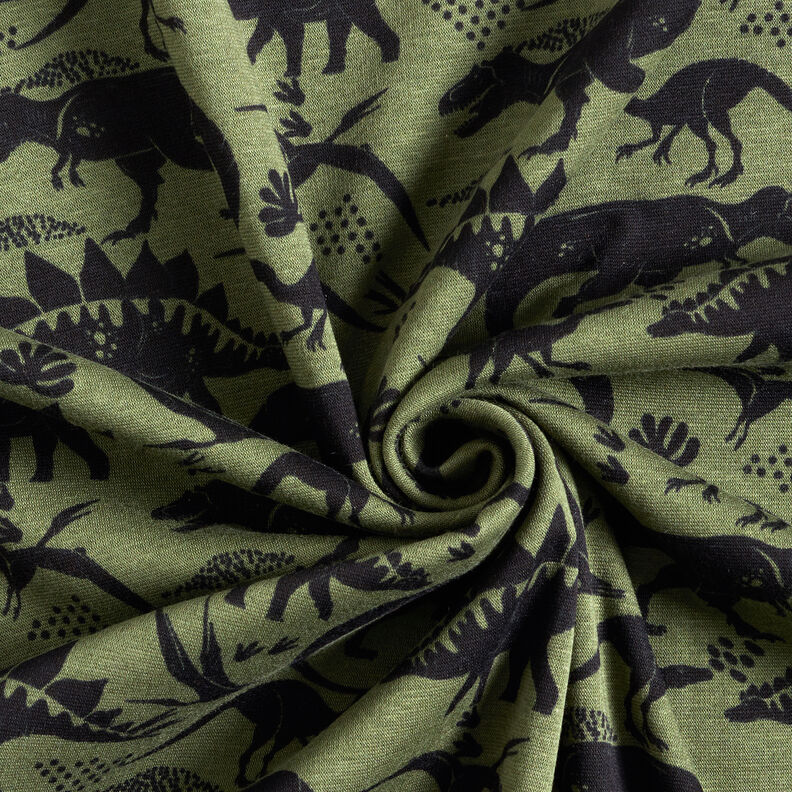 Alpine Fleece Dinosaurs – dark olive,  image number 3