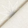 Half Panama Decor Fabric Shimmering Stars – silver/white,  thumbnail number 5