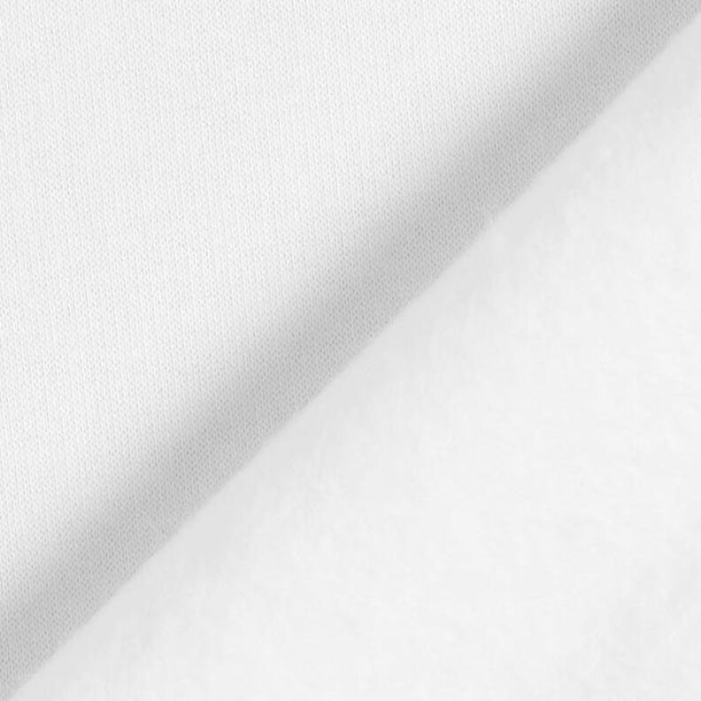 Brushed Sweatshirt Fabric – white,  image number 5