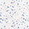 GOTS Cotton Jersey Watercolour dots digital print – white/indigo,  thumbnail number 1