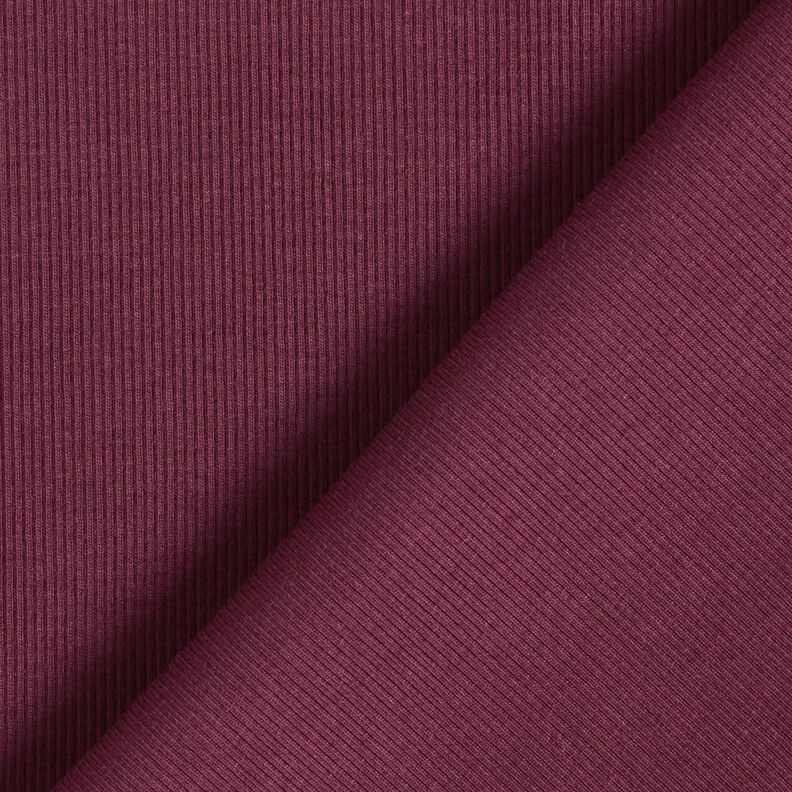 Fine rib Cotton Jersey – merlot,  image number 3