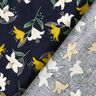 Cotton Poplin Lilies – midnight blue/gold,  thumbnail number 4