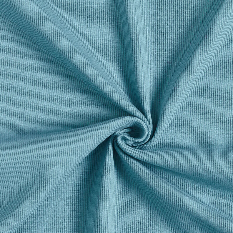 Fine rib Cotton Jersey – turquoise,  image number 1