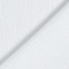Linen Cotton Blend Jacquard Wave Pattern – white | Remnant 50cm, 