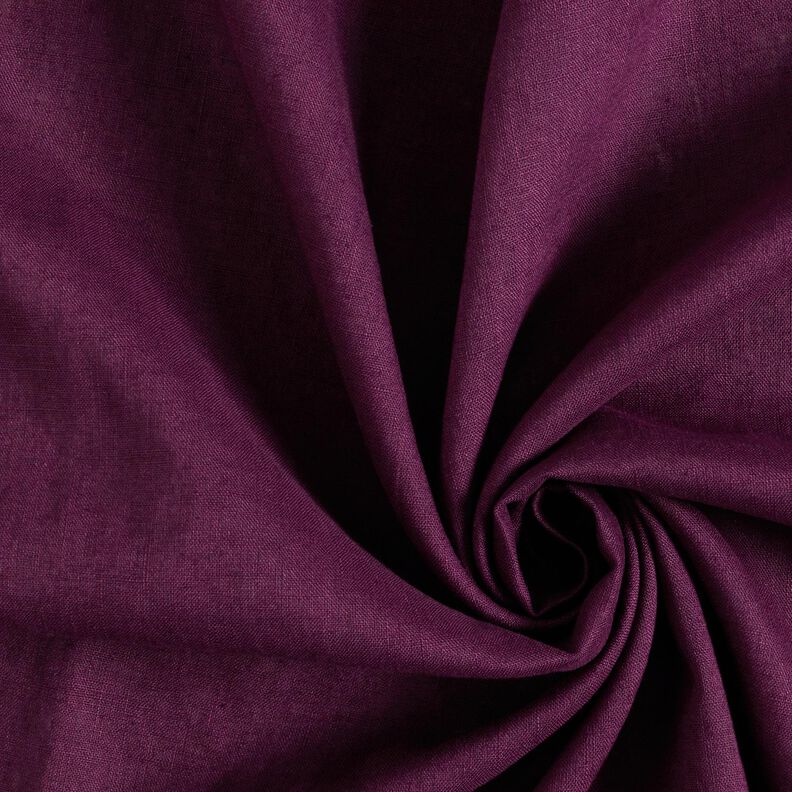 Lightweight linen blend pre-washed – merlot,  image number 1