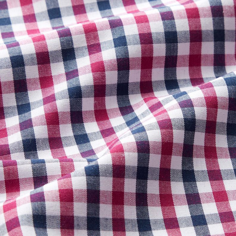 Two-tone cotton gingham – intense pink/navy blue,  image number 2