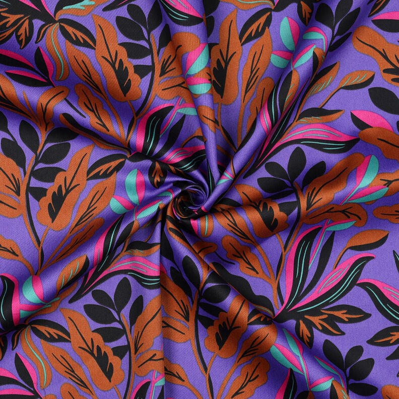 Sateen Lush Leaves | Nerida Hansen – lilac/bronze,  image number 3