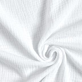 GOTS Triple-Layer Cotton Muslin – white, 