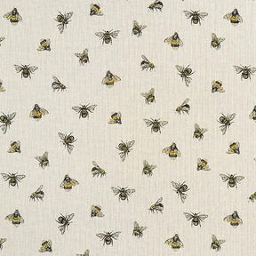 Decor Fabric Half Panama Little Bees – natural, 