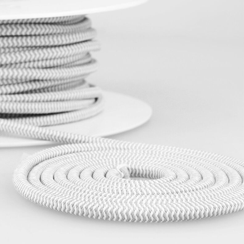 Outdoor Elastic cord [Ø 5 mm] – grey/white,  image number 1