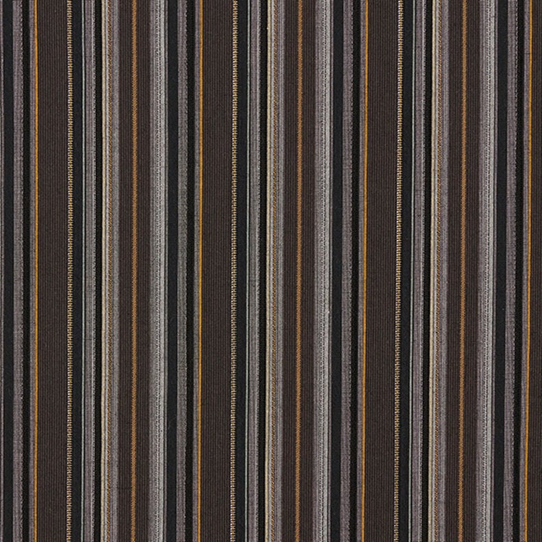 Stripy cotton blend – black brown,  image number 1