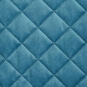 Upholstery Fabric Velvet Quilted Fabric – petrol, 
