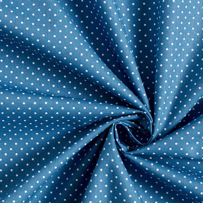 Cotton Poplin Little Dots – denim blue/white,  image number 5