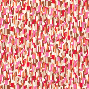 Crepe fabric brush strokes – pink/dark beige, 