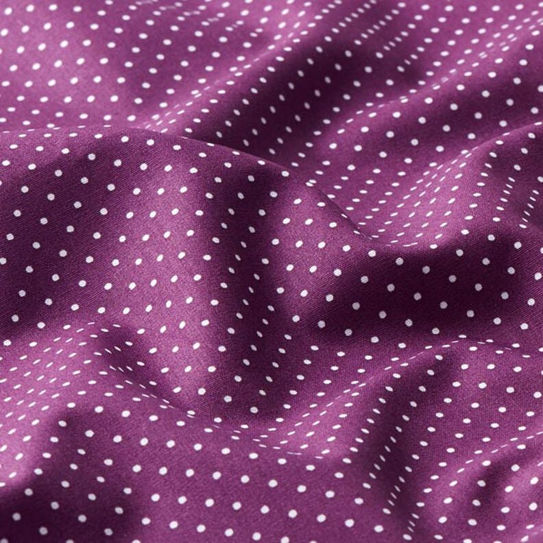 Cotton Poplin Little Dots – red lilac/white,  image number 2