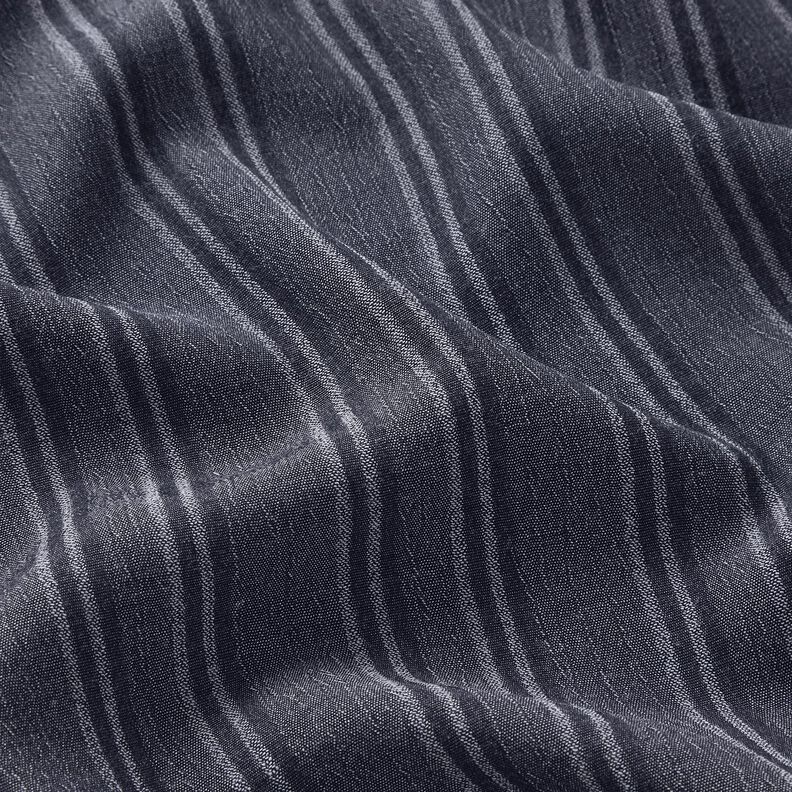 Crushed stripes cotton fabric – navy blue,  image number 2