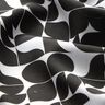 viscose fabric retro graphics – black/white,  thumbnail number 2