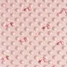 Cosy Fleece Embossed Dots and Rainbows – pink,  thumbnail number 1