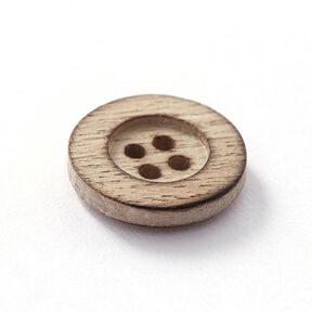 4-Hole Wooden Button – natural, 