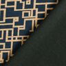 Viscose Jersey abstract rectangles – midnight blue/beige,  thumbnail number 4