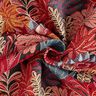 Decor Fabric Jacquard Jungle Leaves – black/carmine,  thumbnail number 3