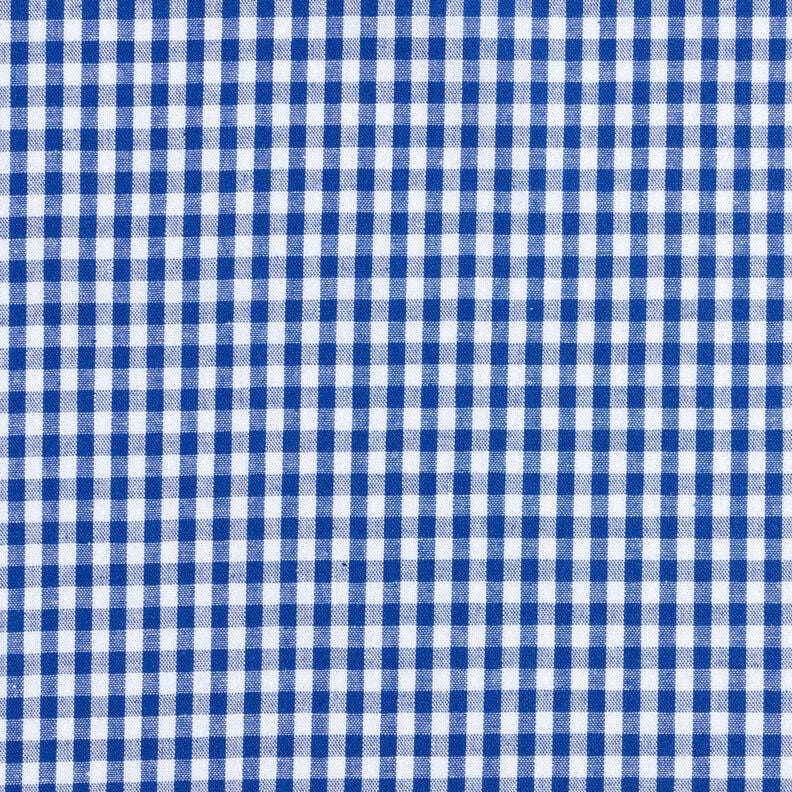 Cotton Vichy check 0,5 cm – royal blue/white,  image number 1