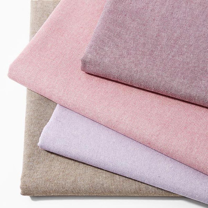 Decorative fabric, Chambray half Panama, recycled – pastel mauve,  image number 4