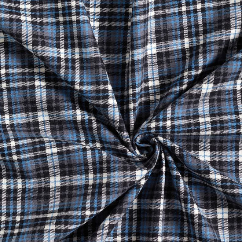 Flannel Tartan – black/blue,  image number 3