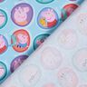 Cotton Poplin Peppa Faces Licensed Fabric | ABC Ltd – light turquoise,  thumbnail number 4